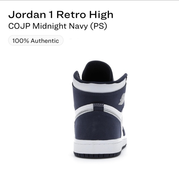 Jordan 1 retro high COJP Midnight Navy (PS) - Picture 4 of 4